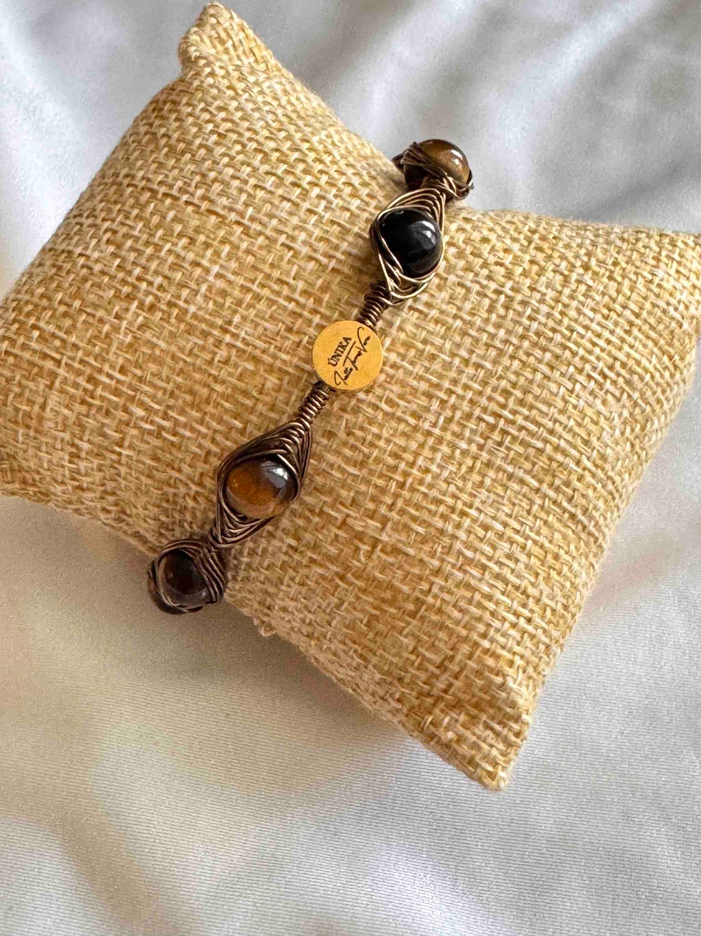 Kano Bracelet - Tiger’s Eye bronze-toned copper bracelet