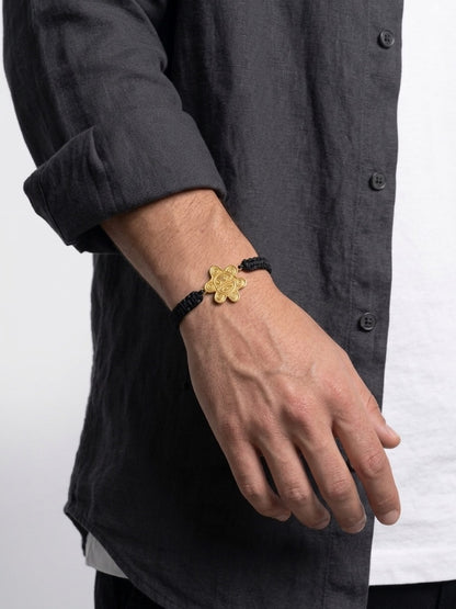 Pulsera en Macramé del Sol Taino